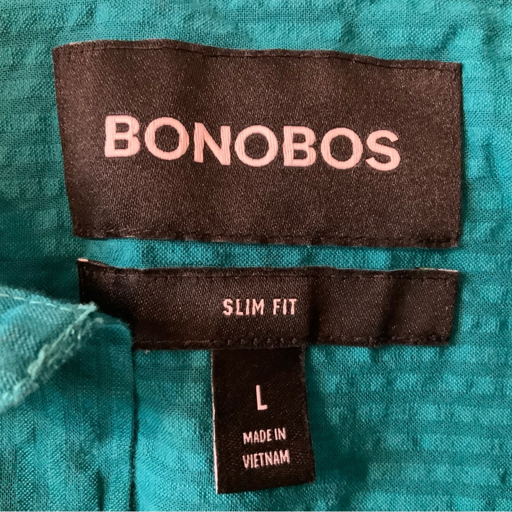 Blue Bonobos Button Up - L - Picture 2 of 2